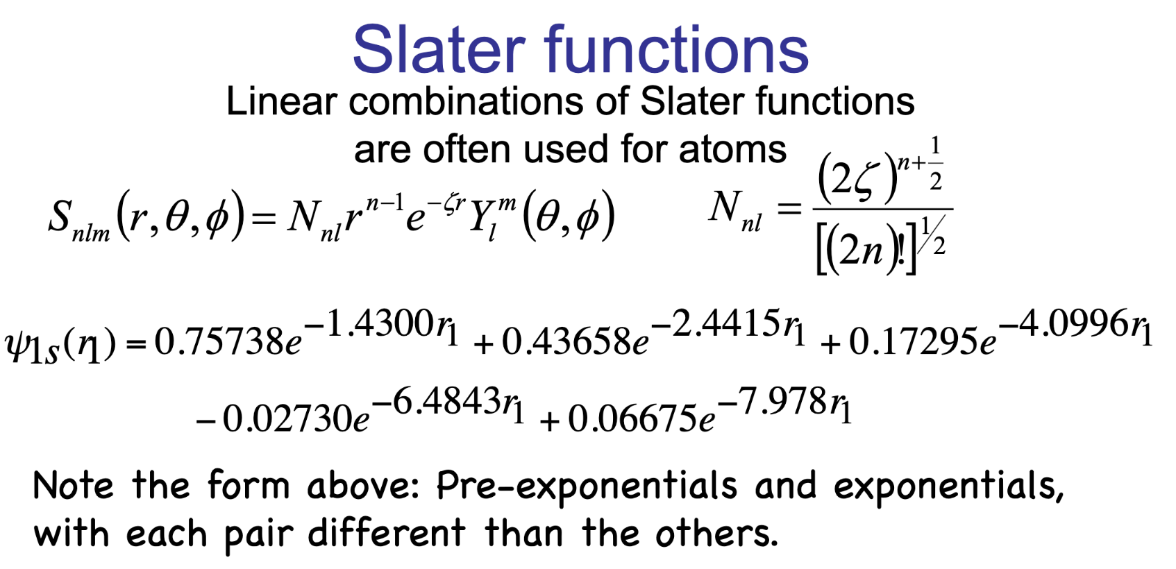 Slater determinant for helium
