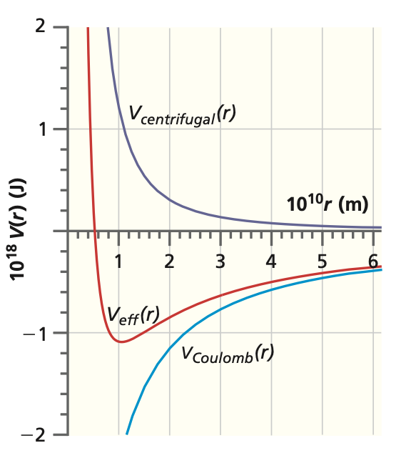 Effective radial potential for the hydrogen atom